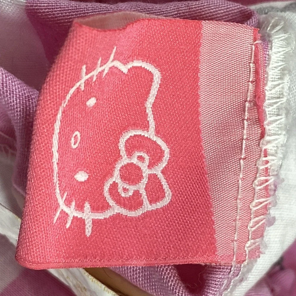 Hello Kitty Sanrio Full Sheets Flat Fitted Set‎ Striped Y2K Bedding Kawaii Cute